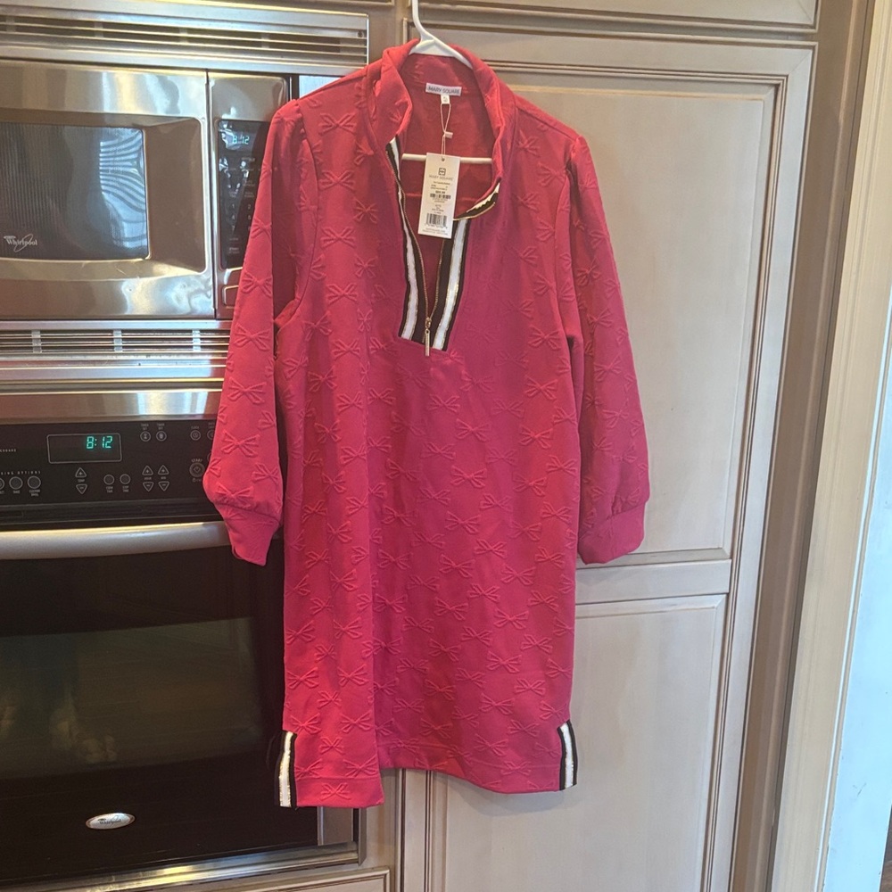 Pink Women’s Embossed Polo Dress - Unbranded
